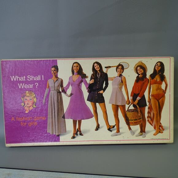 1969 What Shall I Wear Board Game Selchow & Righter - Picture 9 of 13